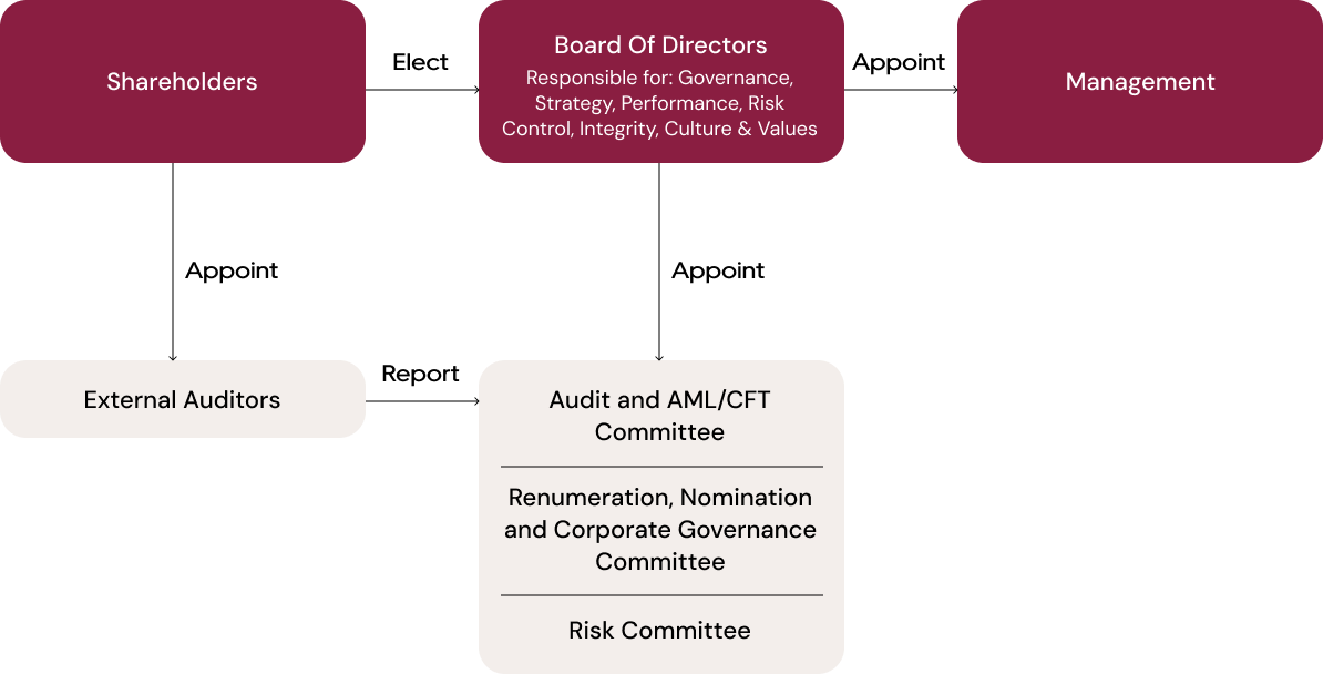 Board Governance Framework diagram